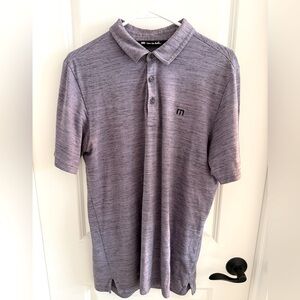 Travis Mathew Heathered Purple Polo Shirt